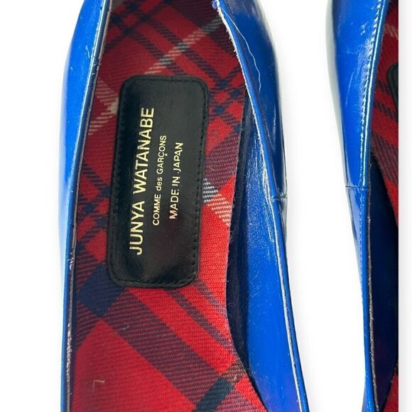 Junya Watanabe Comme des Garçons Blue Platform Pumps, Size 24.5 Japan - Picture 11 of 16